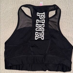 PINK Victoria's‎ Secret Black Mesh Sports Bra